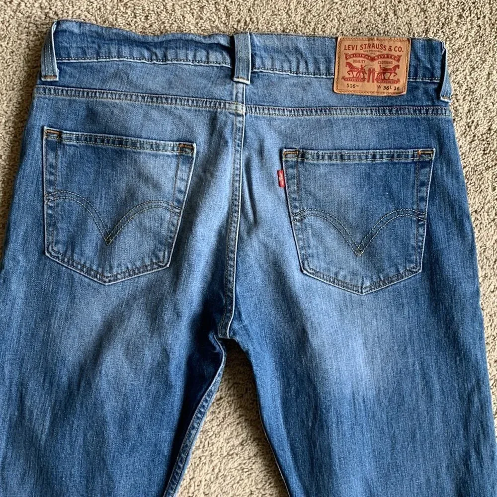 Levi's 506 Vintage Denim Jeans 36x34‎